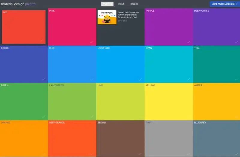 Materiel color