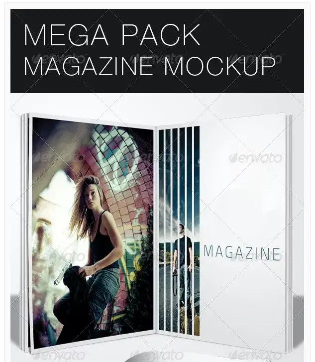 Mega pack magazine mock up