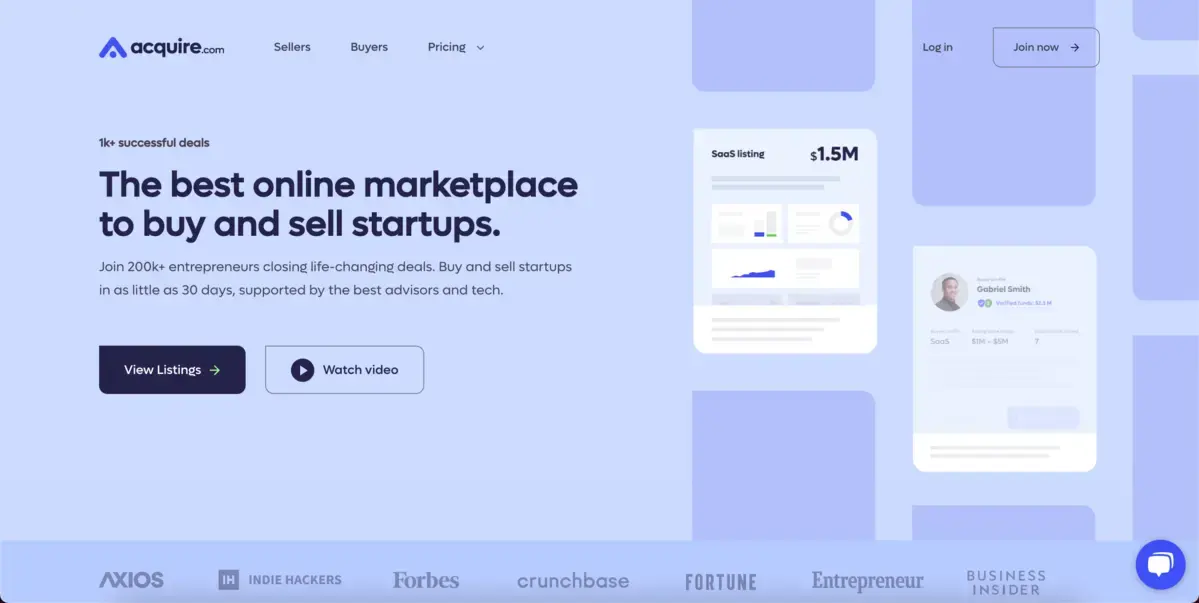 Acheter un site Internet Acquire