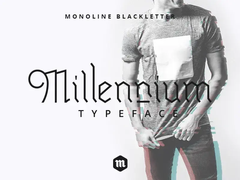 Millennium blackletter typeface