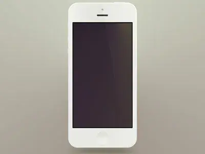 Minimal iphone 5 psd