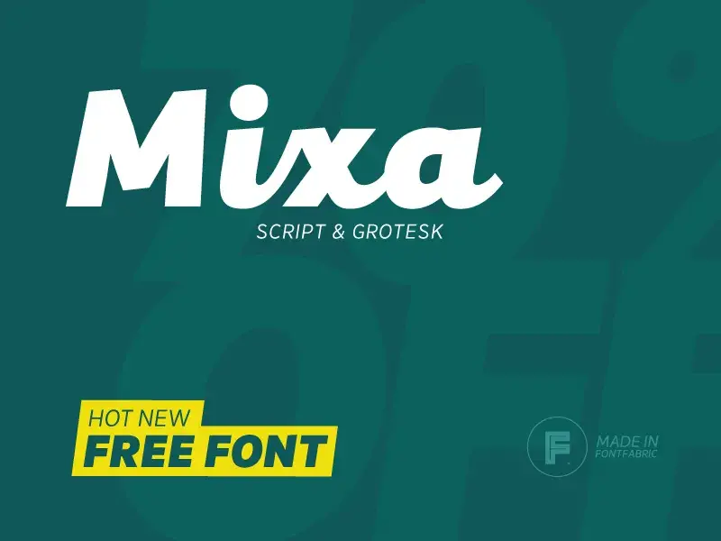 Mixa free font