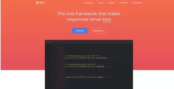 Mjml template email