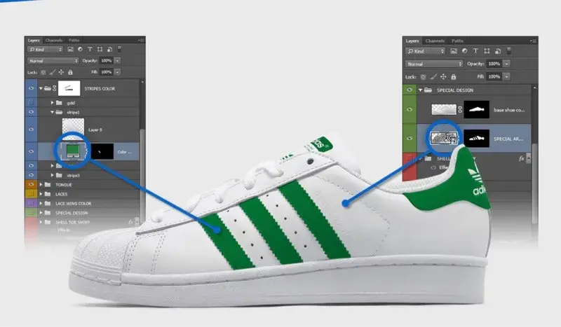 Mockup adidas superstar