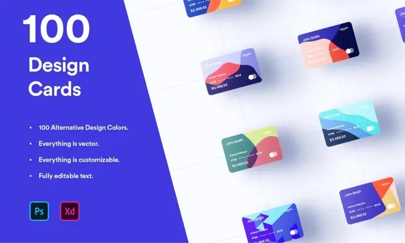 Mockup carte bancaire creative market