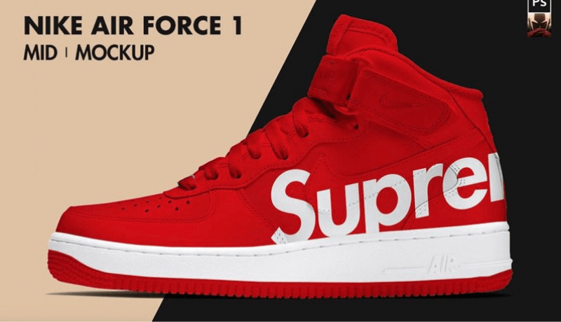 Mockup chaussure nike illustration