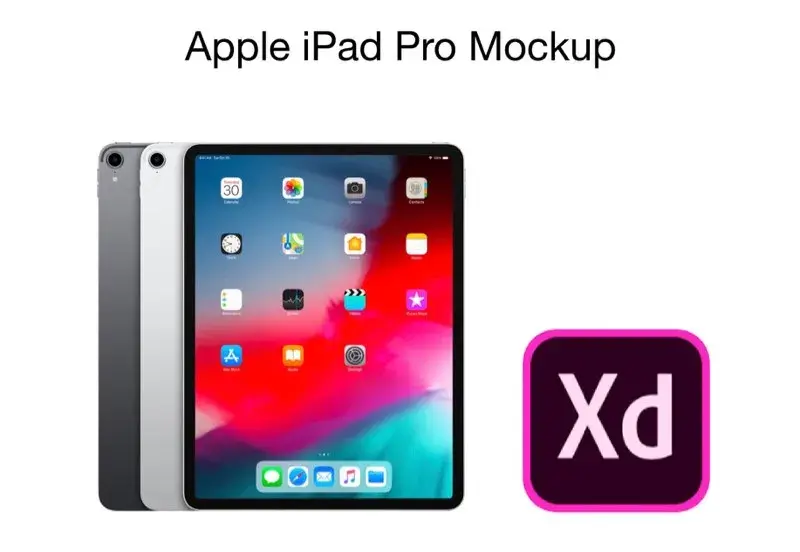 Mockup ipad pro adobe xd