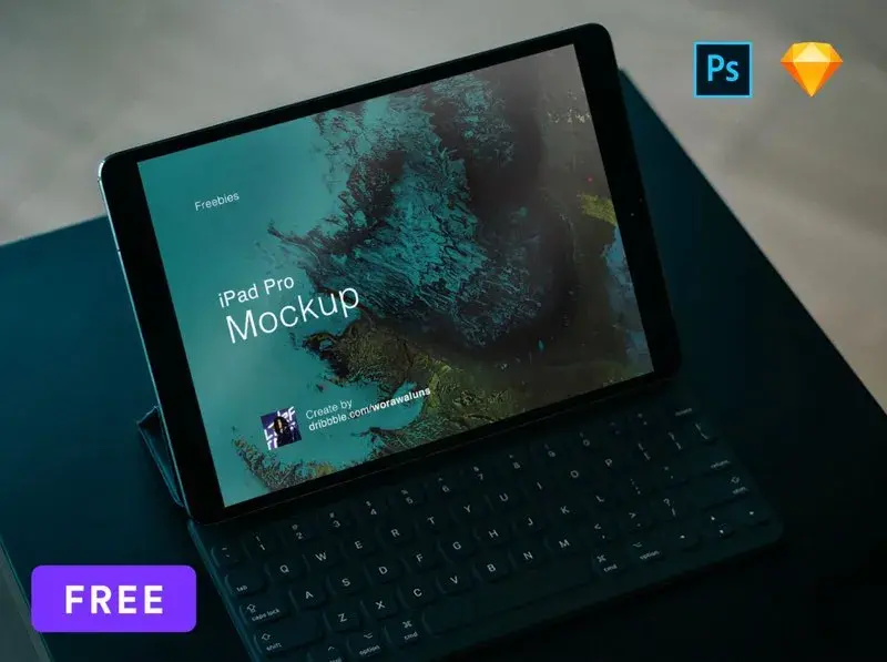 Mockup photorealiste ipad pro