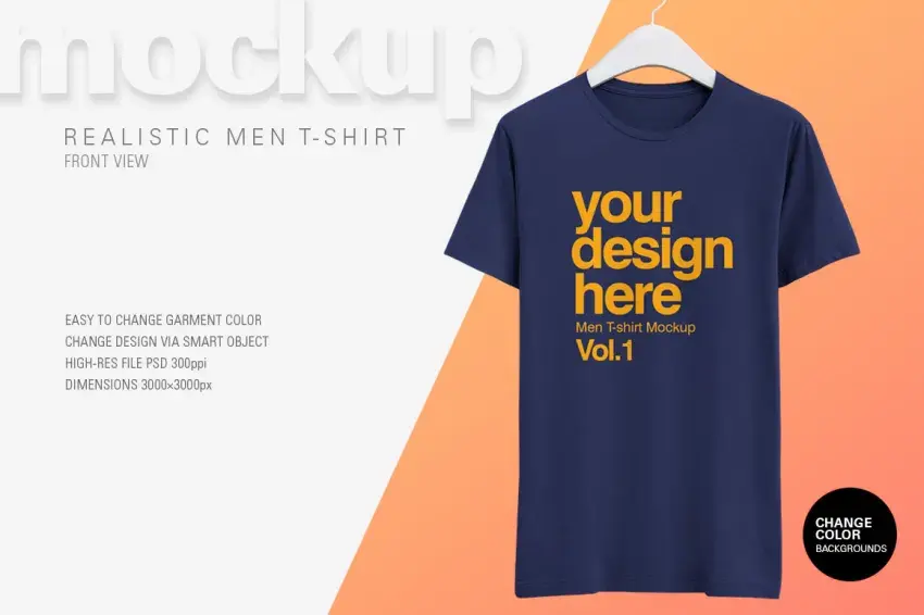 Mockup T-shirt réaliste gratuit