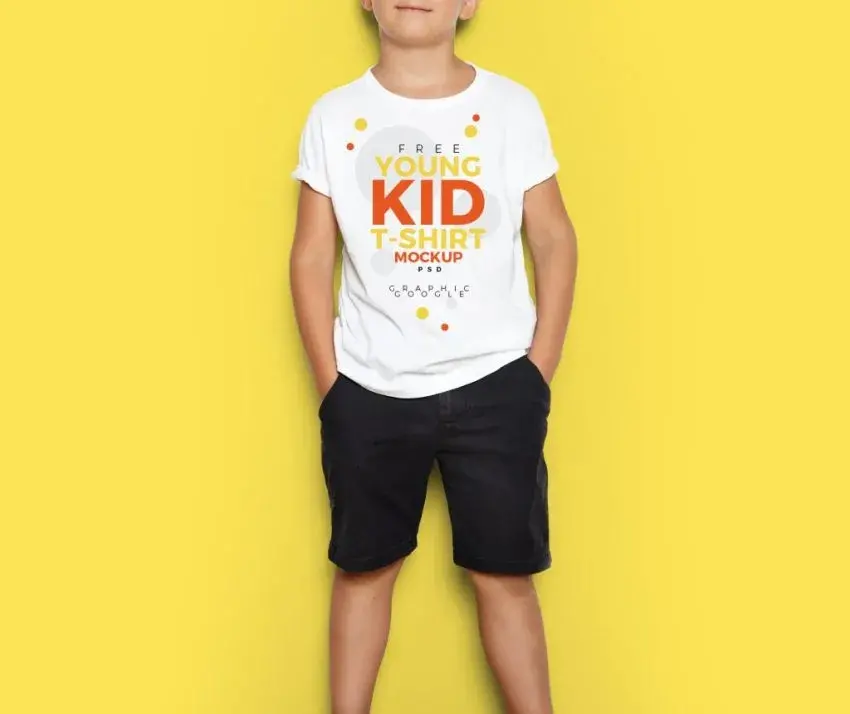 Mockup T-shirt enfant