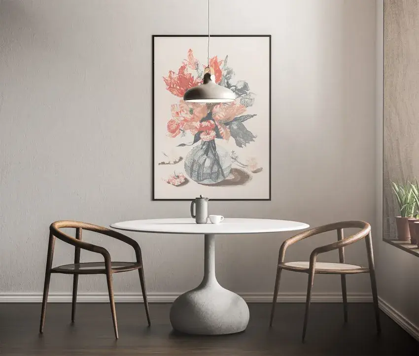 Modern interior poster free mock