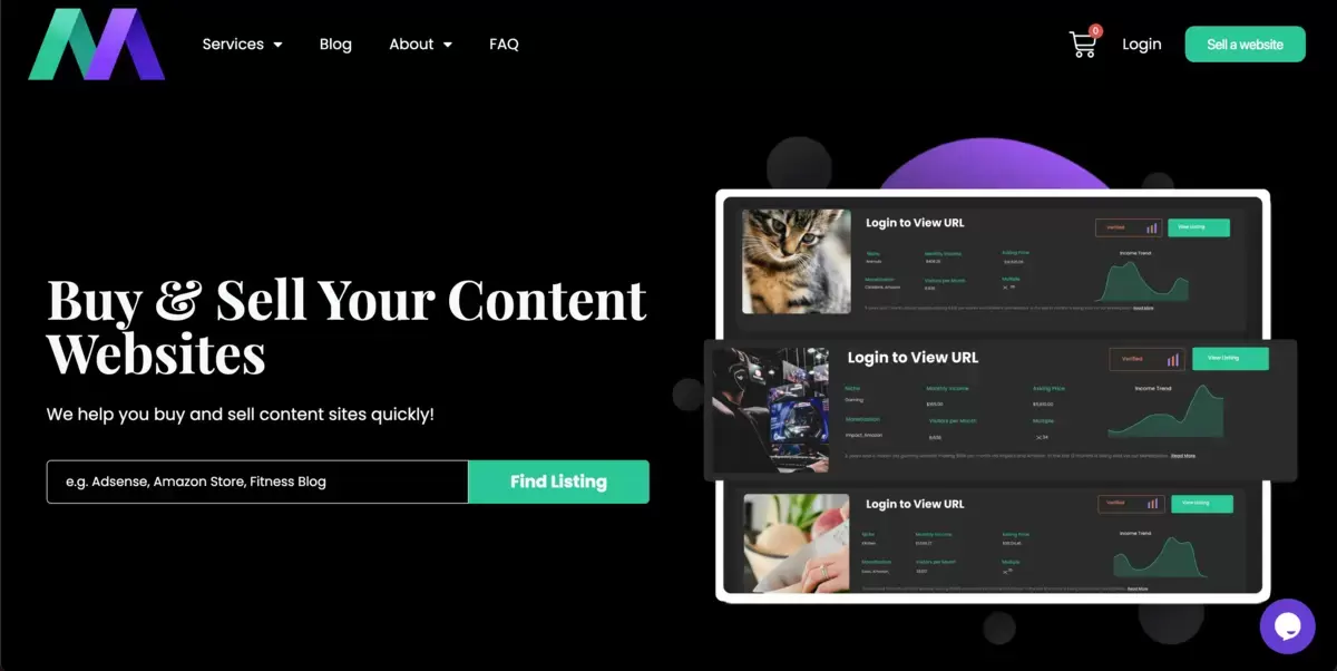 Acheter un site Internet Motioninvest