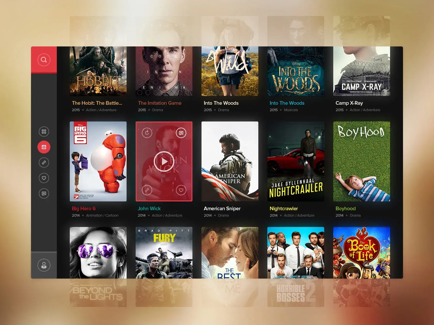 Movies widget