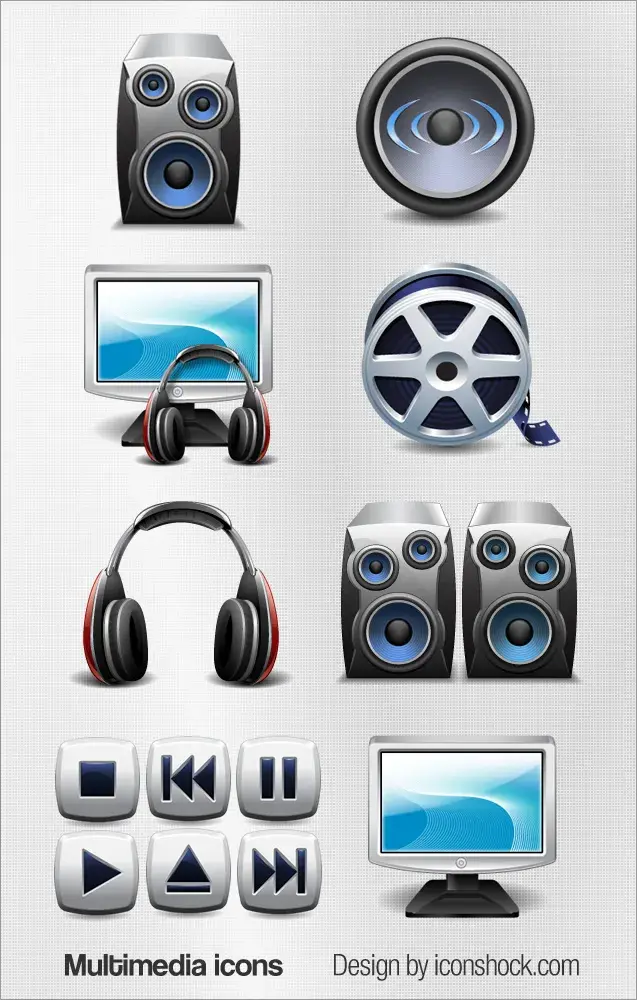 Multimedia icons