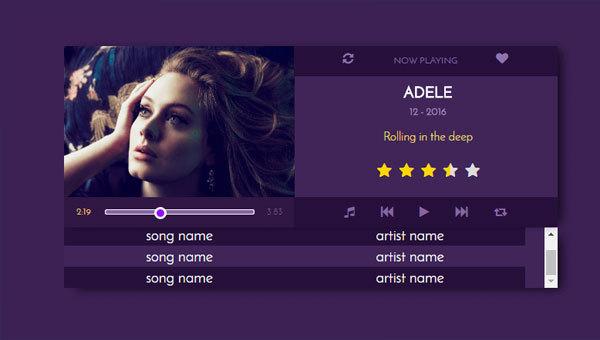 Music player css par hasan daghash