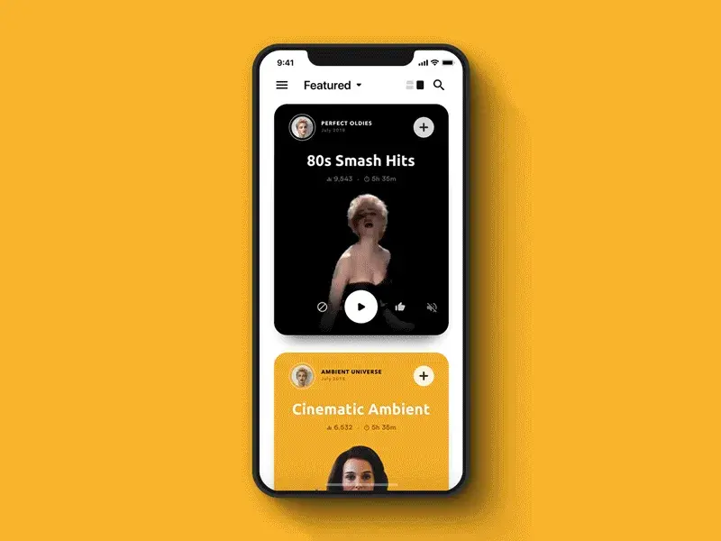 Music playlist app interaction par ehsan rahimi