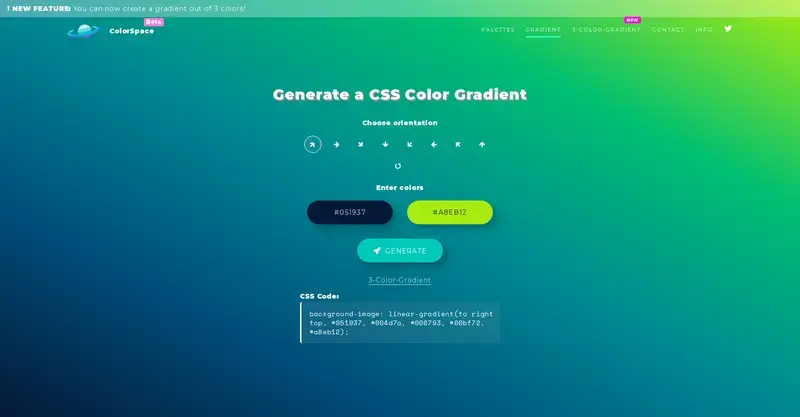 Mycolor gradient