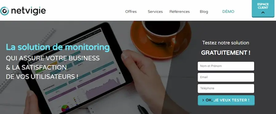 Netvigie outil monitoring de site web