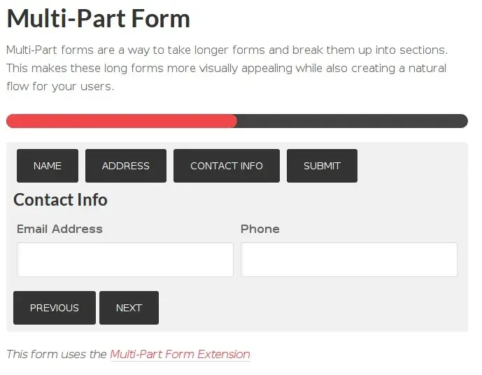 Ninjaforms : multipart form