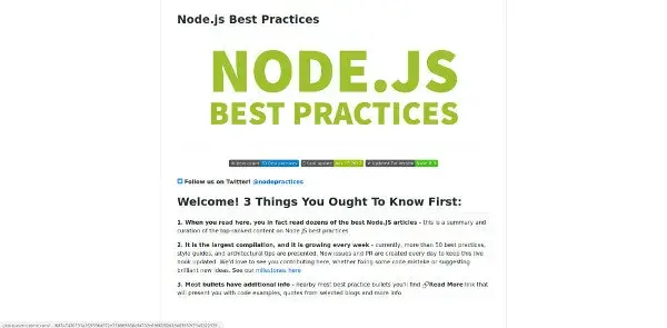 Nodejs best practice