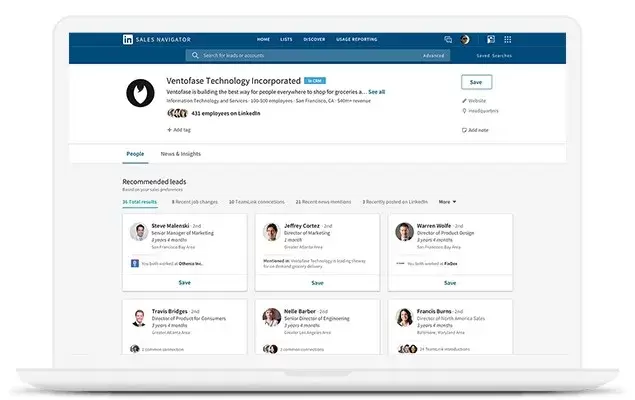 Outil prospection LinkedIn Sales Navigator