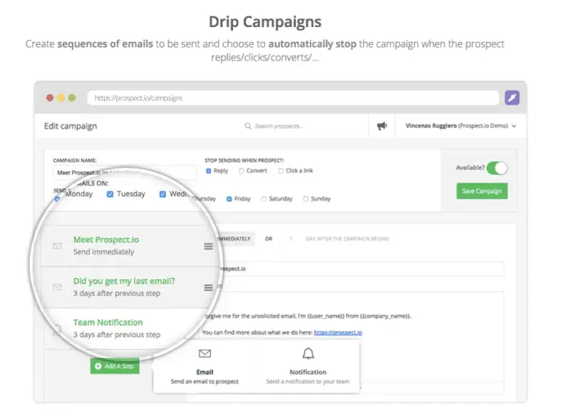 Outil prospection Prospect.io
