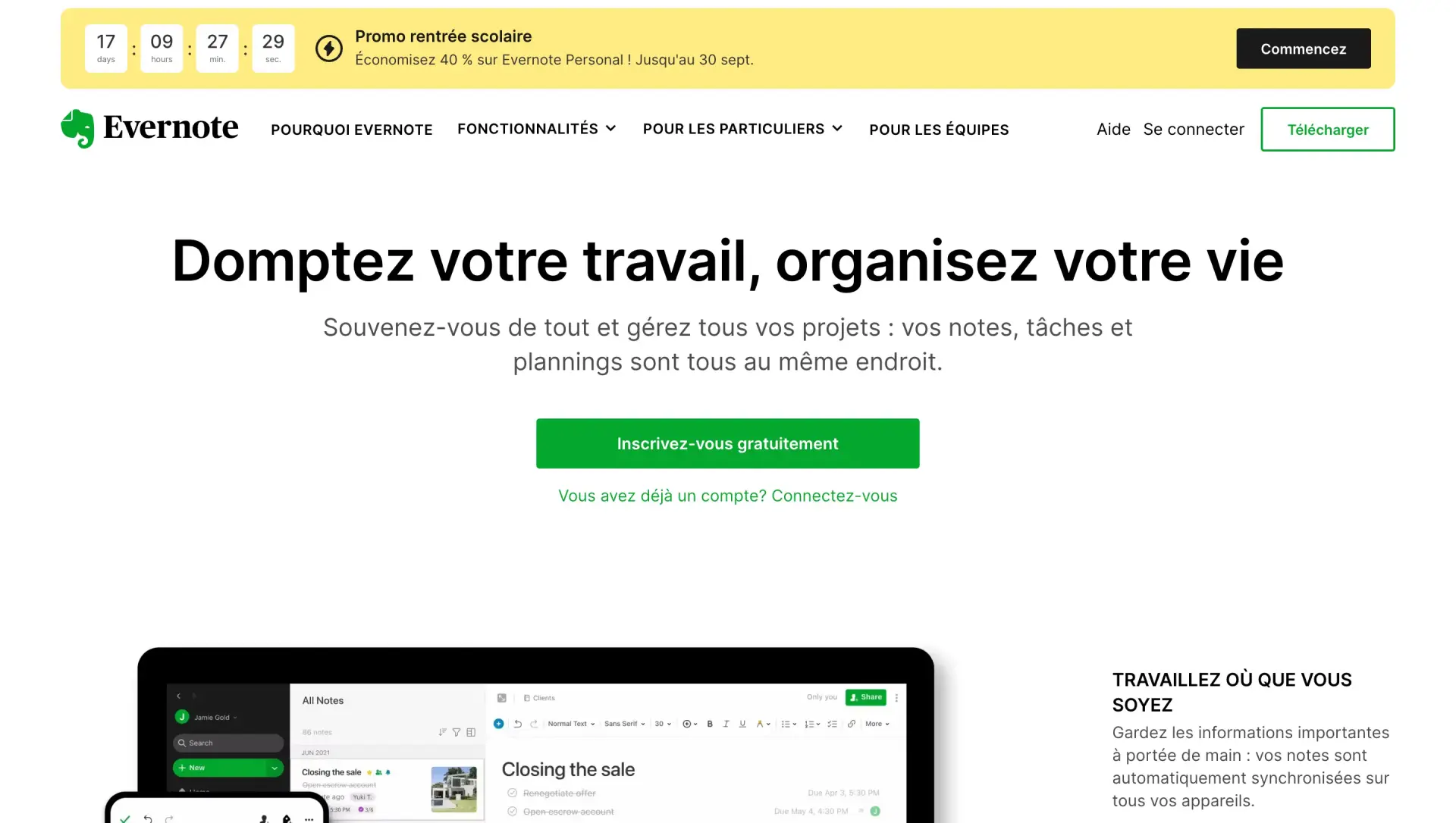 Outils veille evernote