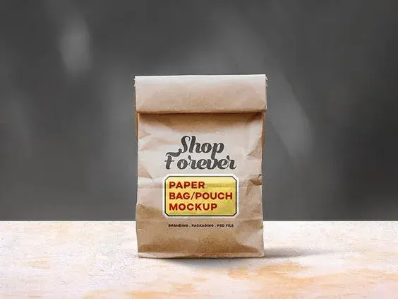 Paper bag mockup psd