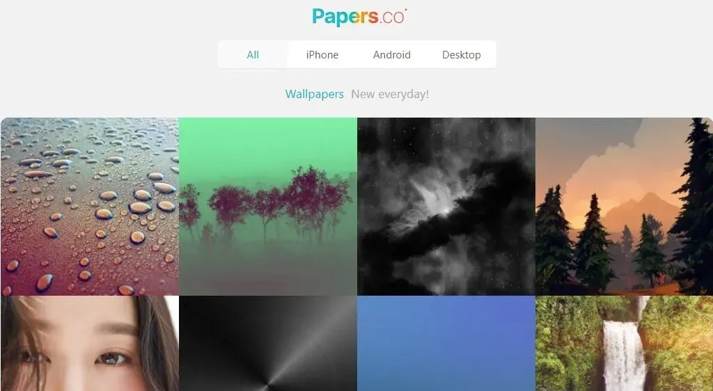 Papers co fonds ecran
