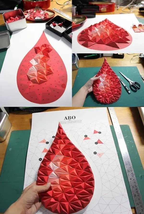 Pattern Matters: Tangible Paper Infographic par Siang Ching