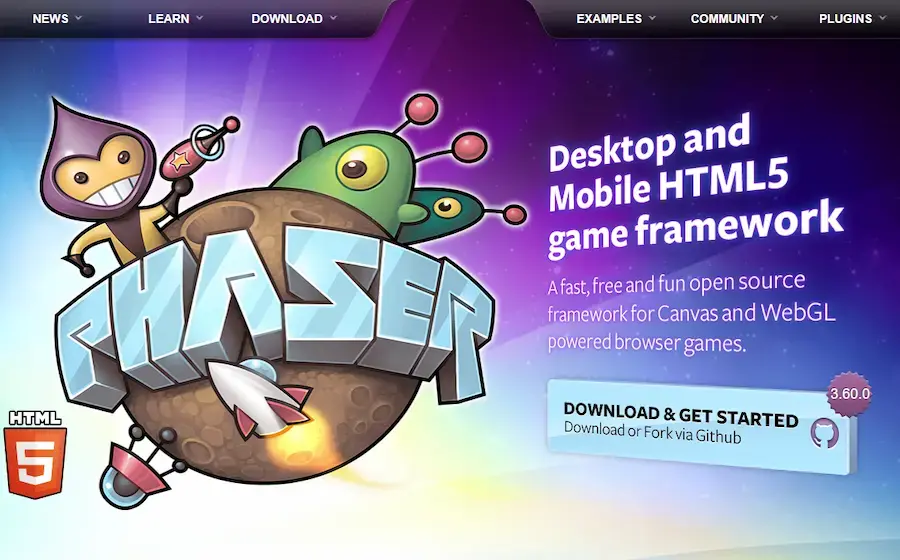 Phaser a fast fun and free open source html5 game framework