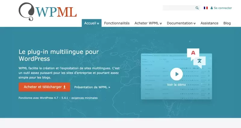 Plugin wordpress multilingue WPML