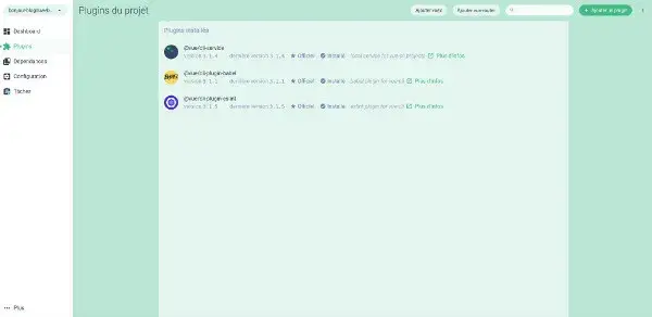 Vuecli : les plugins