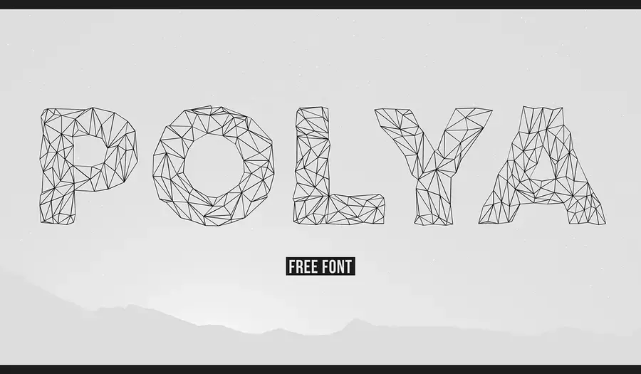 POLYA /// Free Font par Adrien Coquet