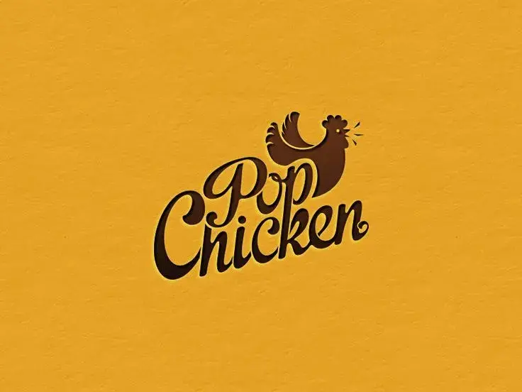 Popchicken logo design