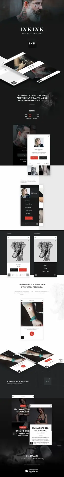 InkInk. Mobile app for tattoo lovers