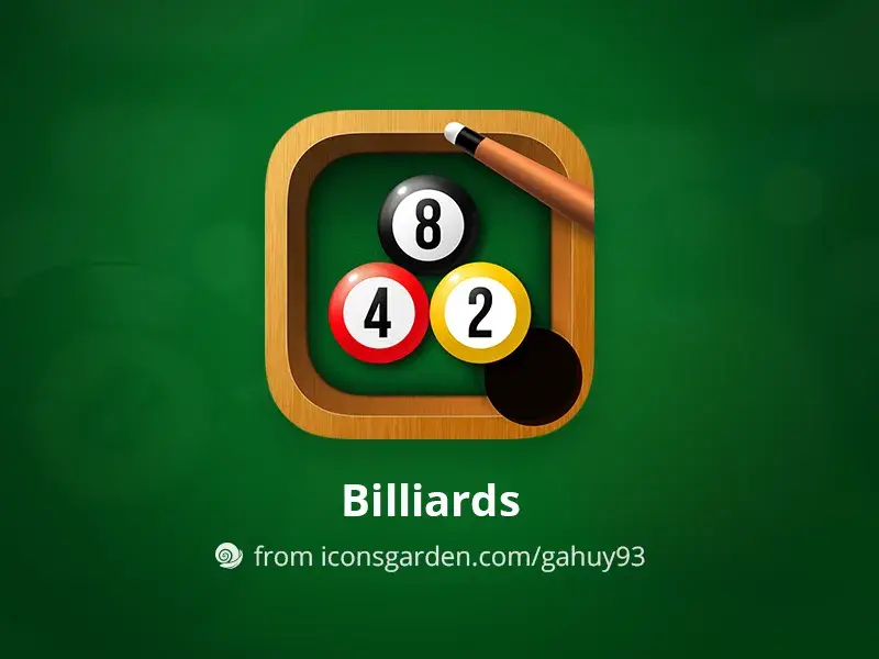 Psd billiards app icon