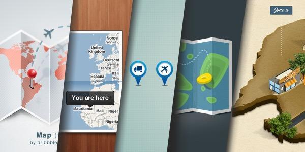 Psd gratuits de maps et cartographies