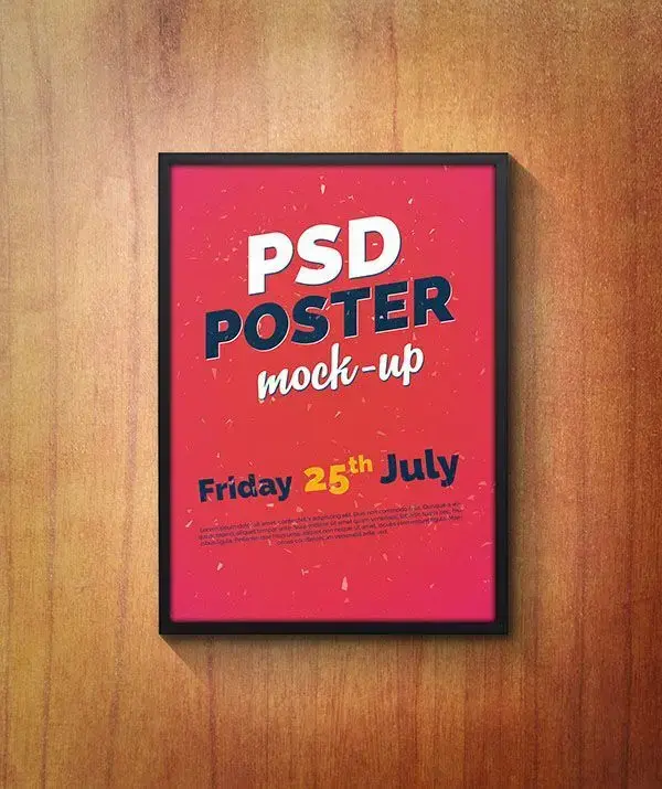 PSD Poster Mock-Up on Behance