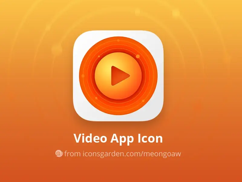 Psd video icon