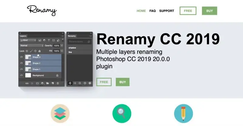 Extension Photoshop Renamy