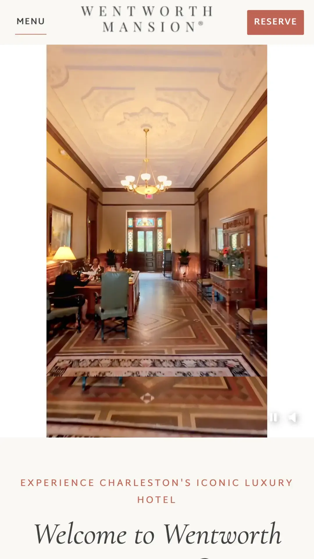 Responsive webdesign wentworth mansion