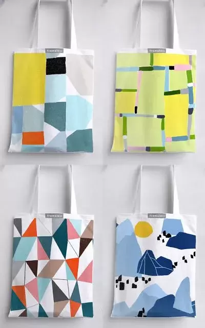 Sac graphique design Ophelia Pang : more tote bags mock-up