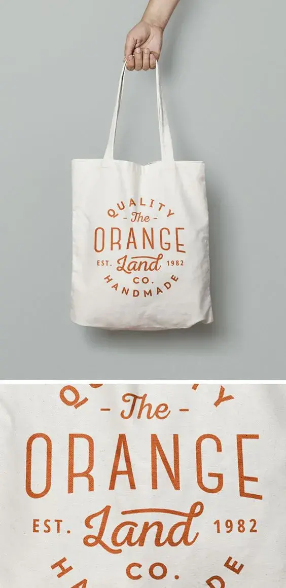 Sac graphique design Canvas Tote Bag MockUp