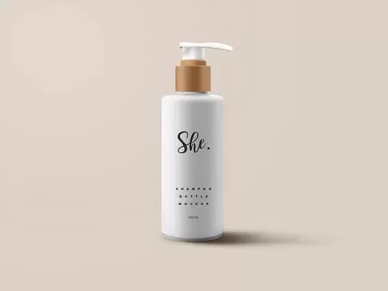 Shampoo bottle psd mockup