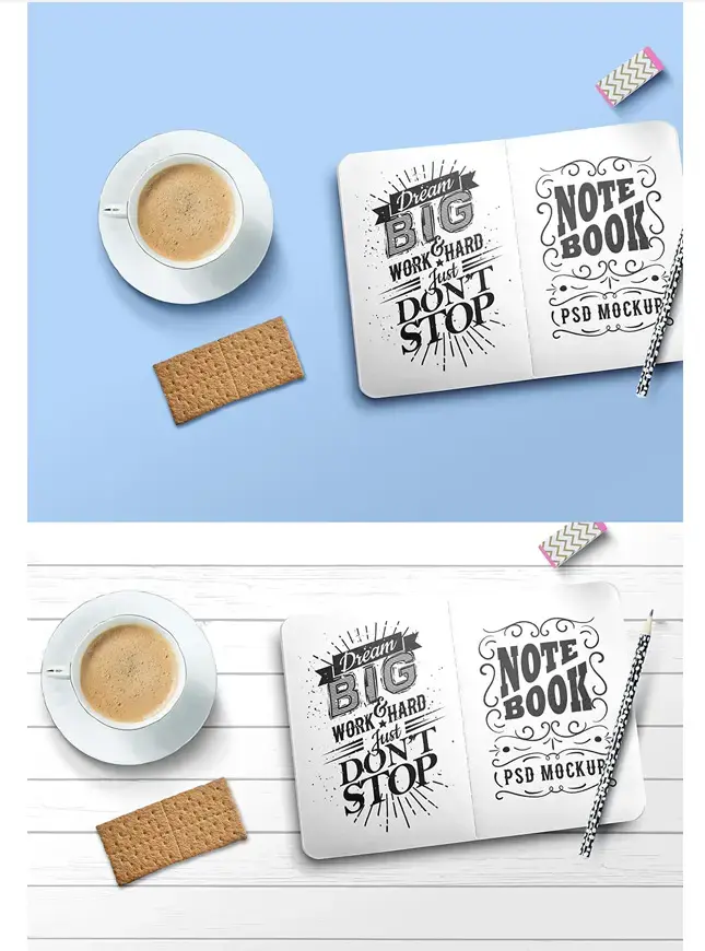 Sketchbook mockup psd