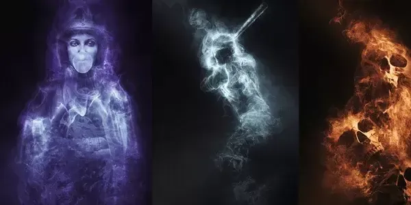 Smoke photoshop action