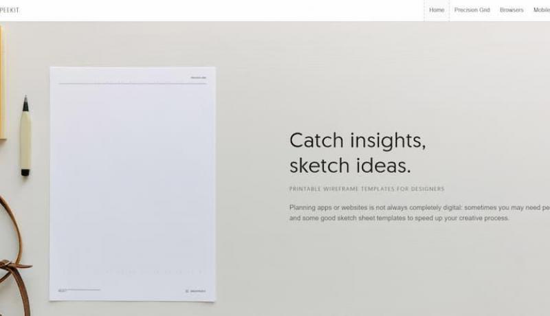 Sneakpeekit wireframe
