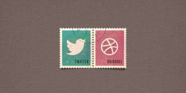 Social media postage stamps