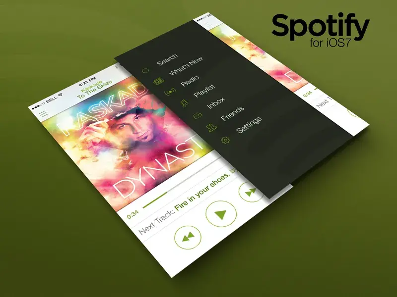 Spotify ios7 by mike beecham